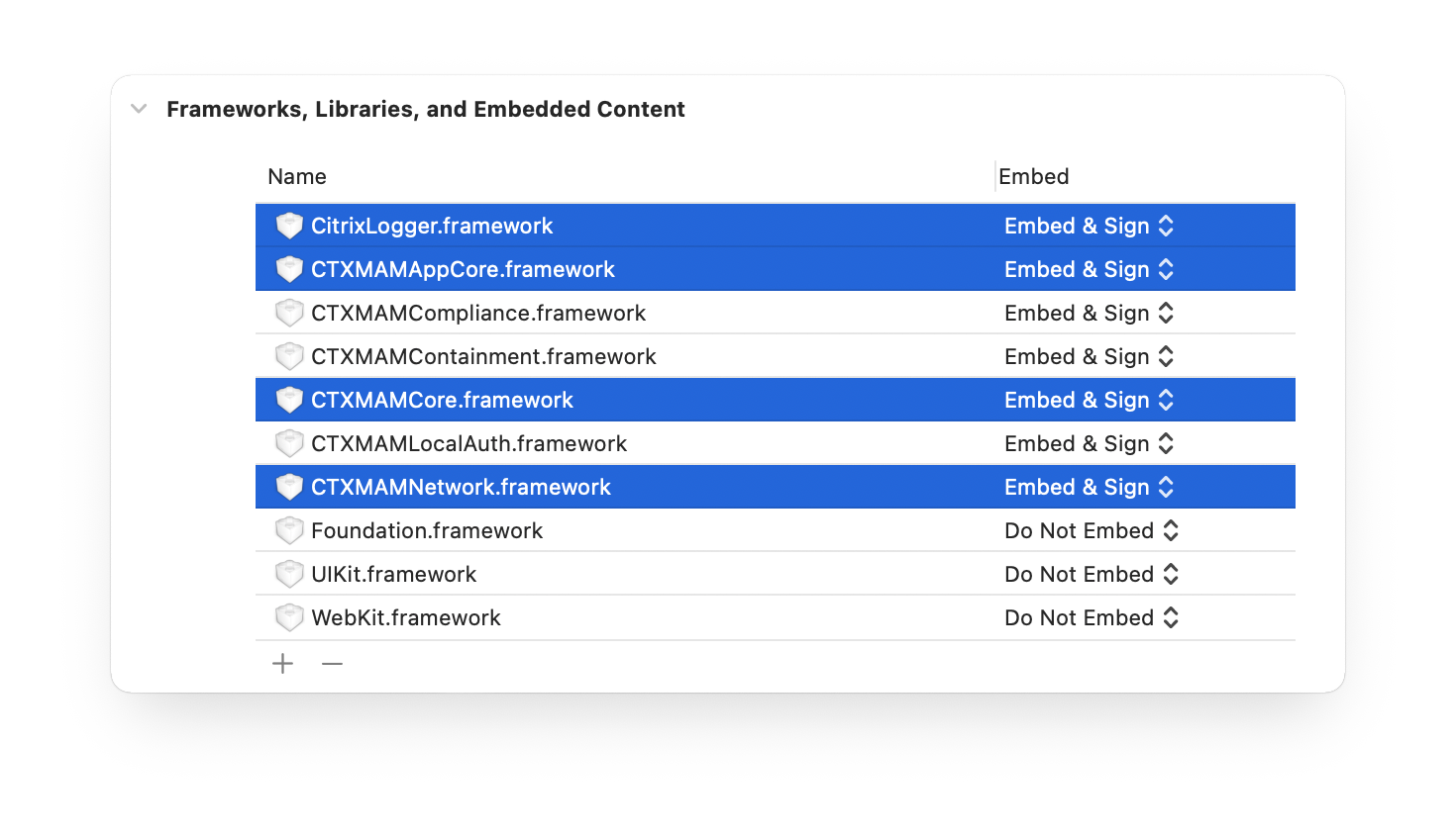 Add framework