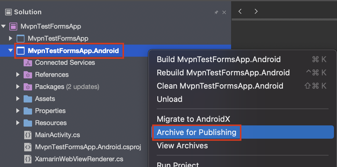 Select Archive for Publishing