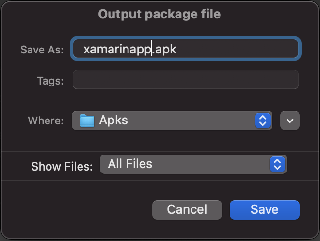 Save your apk