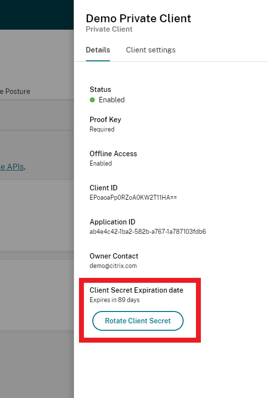 Edit client details