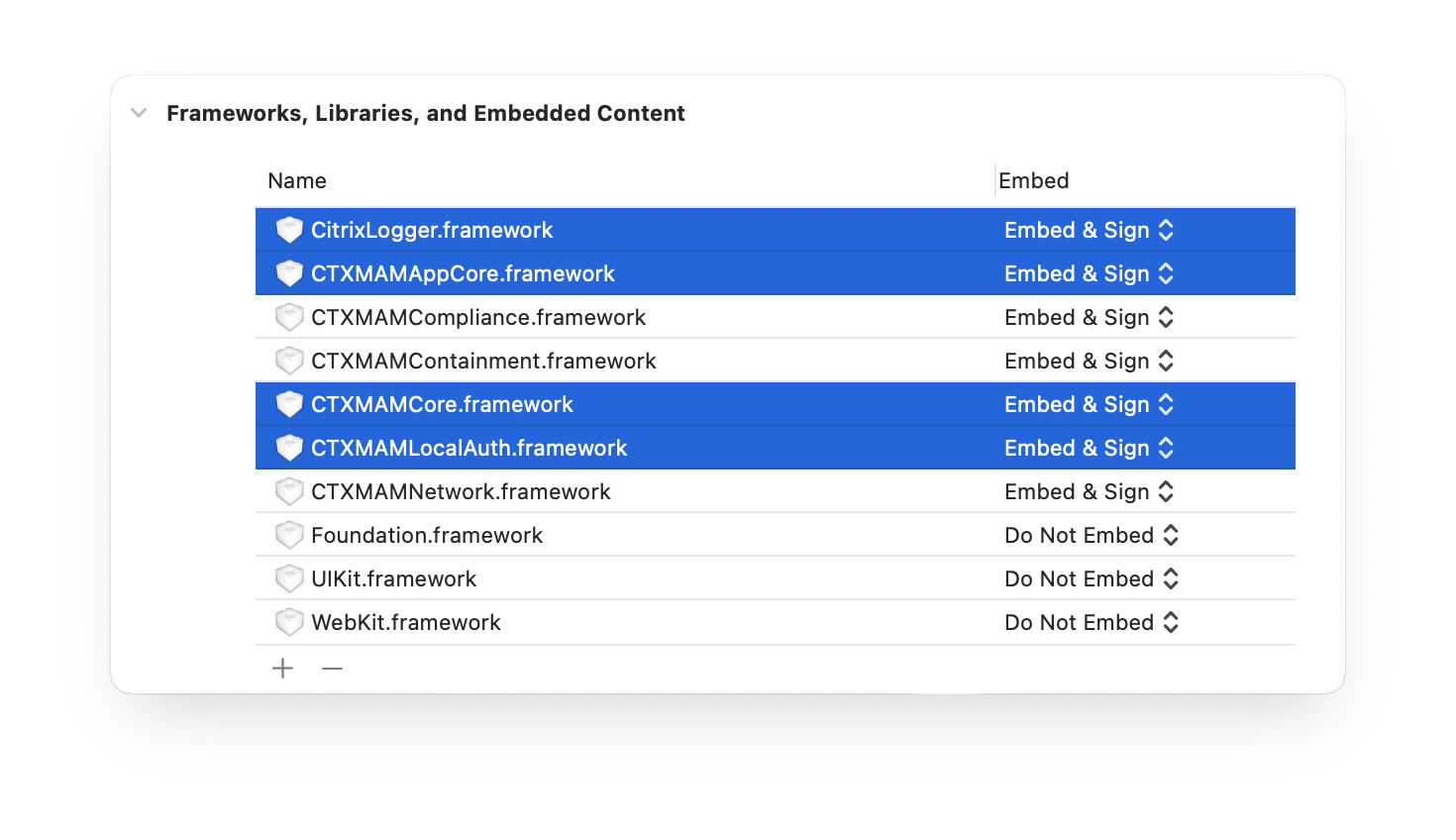 Add framework