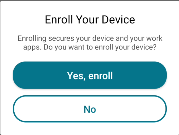 Enroll your device