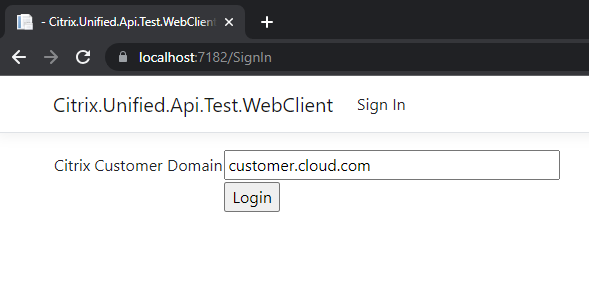 WebClient example login